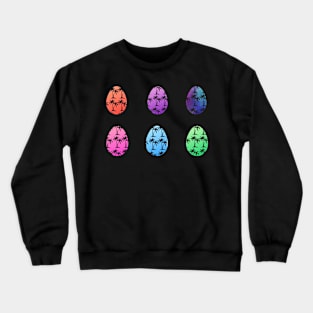 Bright Tropical Easter Eggs Crewneck Sweatshirt